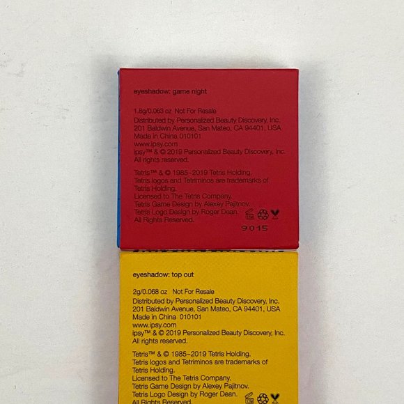 Tetris x Ipsy Eyeshadow in Top Out & Game Night Blue Gold - Lot of 2 Sample Size - Picture 6 of 8